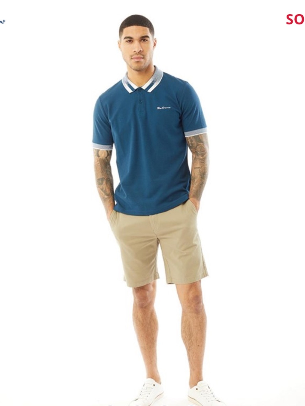 Ben Sherman Cotton Khaki Shorts
